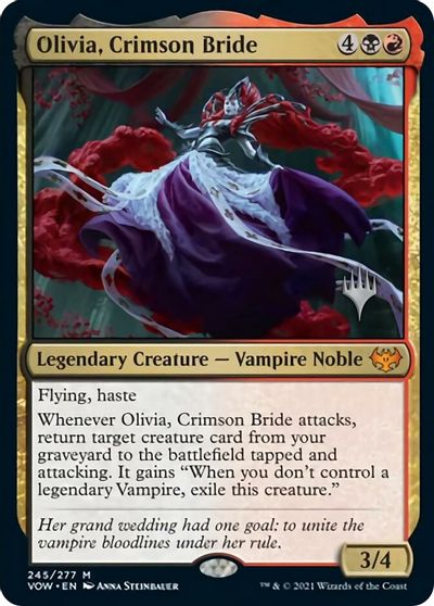 Olivia, Crimson Bride (Promo Pack) [Innistrad: Crimson Vow Promos] | Galaxy Games LLC