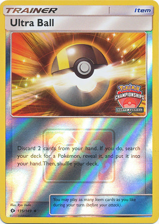 Ultra Ball (135/149) (NA Championship Promo) [Sun & Moon: Base Set] | Galaxy Games LLC