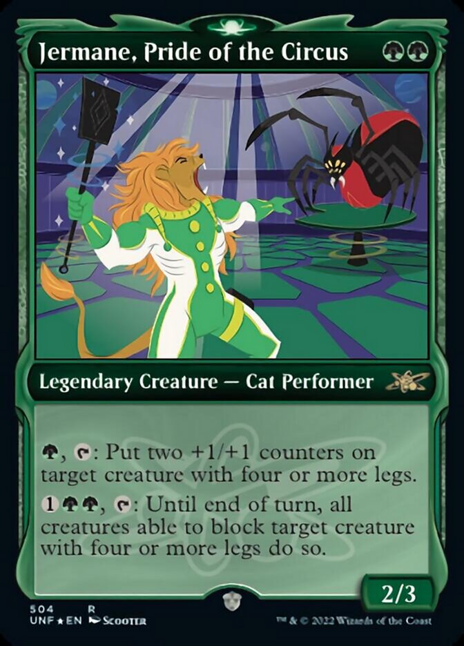 Jermane, Pride of the Circus (Showcase) (Galaxy Foil) [Unfinity] | Galaxy Games LLC