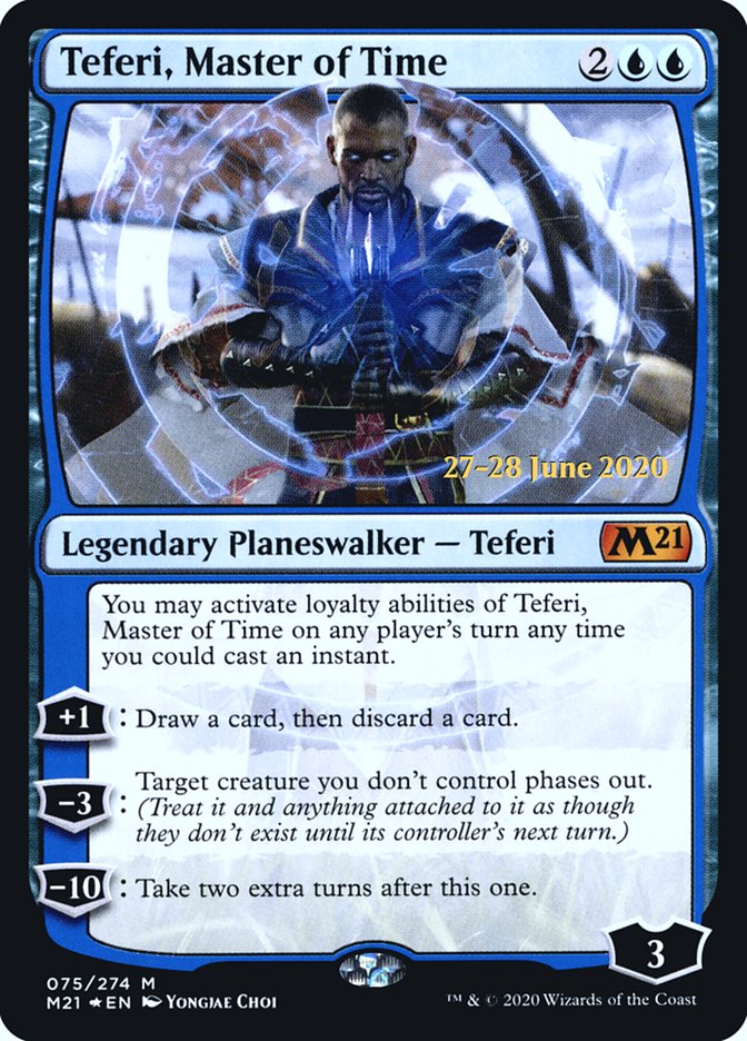 Teferi, Master of Time (75) [Core Set 2021 Prerelease Promos] | Galaxy Games LLC