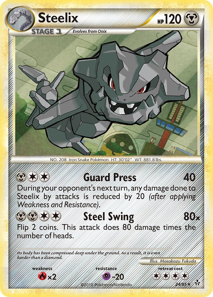 Steelix (24/95) (Theme Deck Exclusive) [HeartGold & SoulSilver: Unleashed] | Galaxy Games LLC