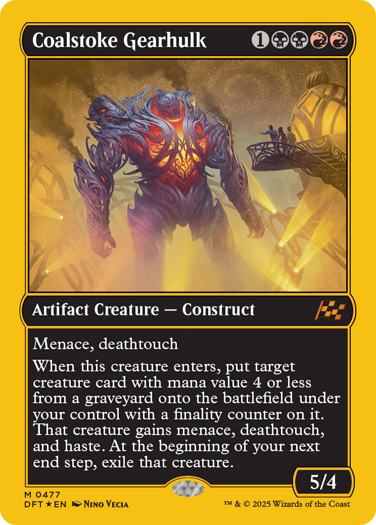 Coalstoke Gearhulk (First-Place Foil) [Aetherdrift] | Galaxy Games LLC