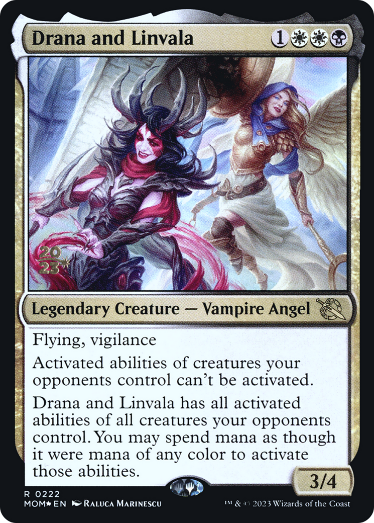 Drana and Linvala [March of the Machine Prerelease Promos] | Galaxy Games LLC