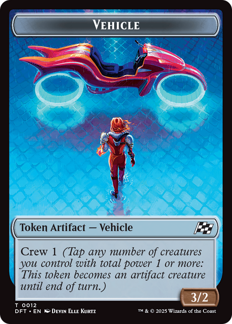 Vehicle // Pilot Double-Sided Token [Aetherdrift Tokens] | Galaxy Games LLC