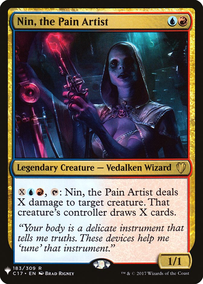 Nin, the Pain Artist [The List] | Galaxy Games LLC