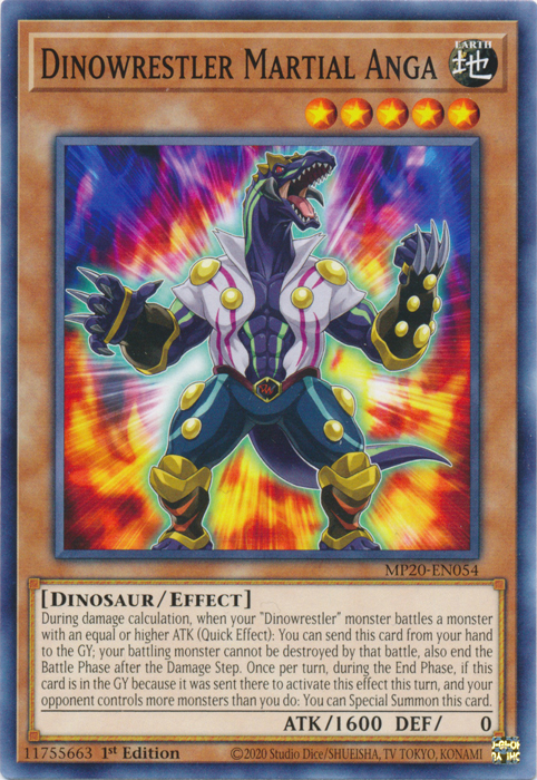 Dinowrestler Martial Anga [MP20-EN054] Common | Galaxy Games LLC