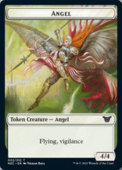 Angel // Elephant Double-Sided Token [Kamigawa: Neon Dynasty Commander Tokens] | Galaxy Games LLC