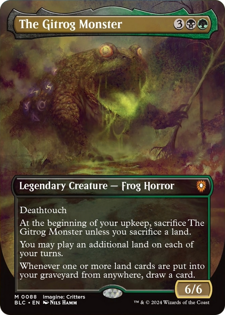 The Gitrog Monster (Borderless) [Bloomburrow Commander] | Galaxy Games LLC