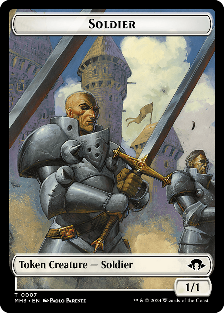 Phyrexian Germ // Soldier Double-Sided Token [Modern Horizons 3 Tokens] | Galaxy Games LLC