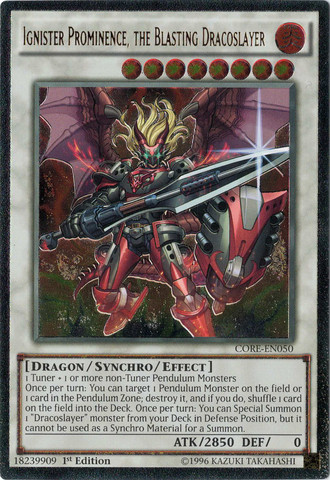 Ignister Prominence, the Blasting Dracoslayer [CORE-EN050] Ultimate Rare | Galaxy Games LLC