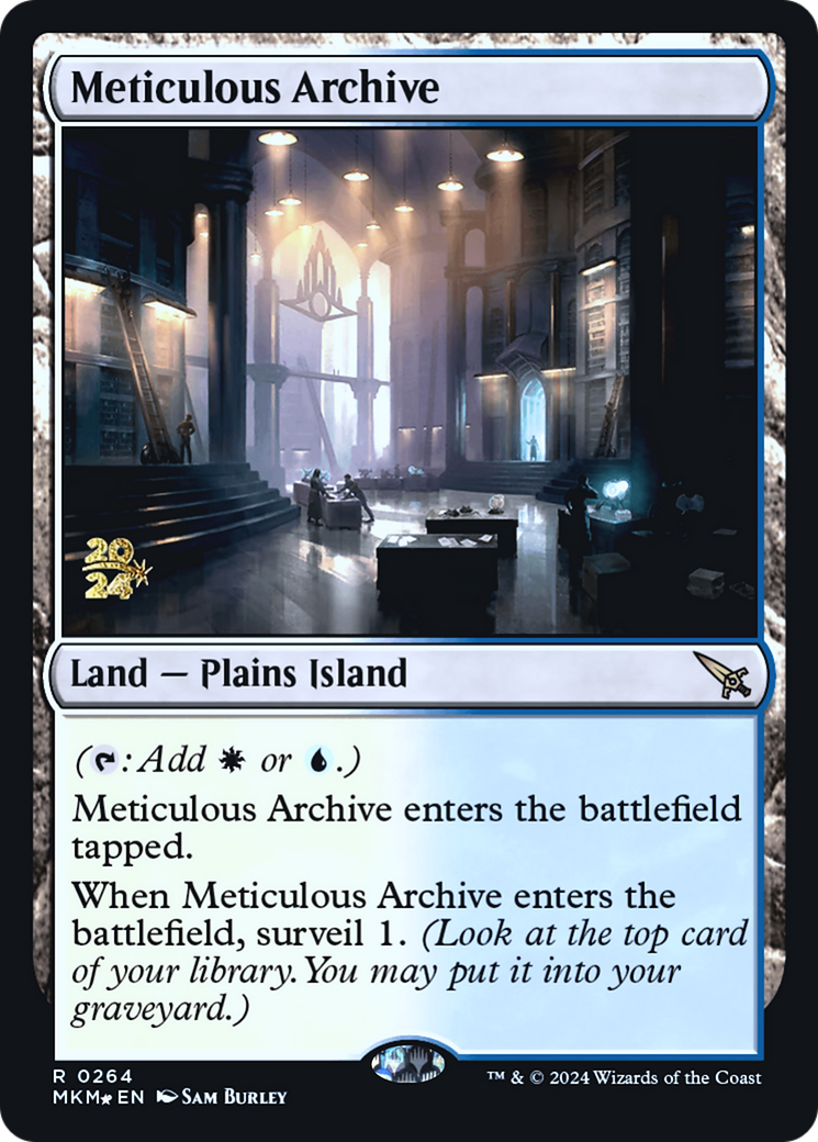 Meticulous Archive [Murders at Karlov Manor Prerelease Promos] | Galaxy Games LLC