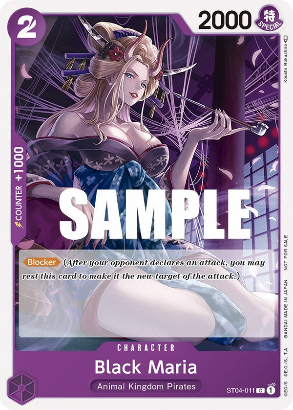 Black Maria (Tournament Pack Vol. 2) [One Piece Promotion Cards] | Galaxy Games LLC