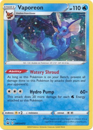 Vaporeon (SWSH072) [Sword & Shield: Black Star Promos] | Galaxy Games LLC