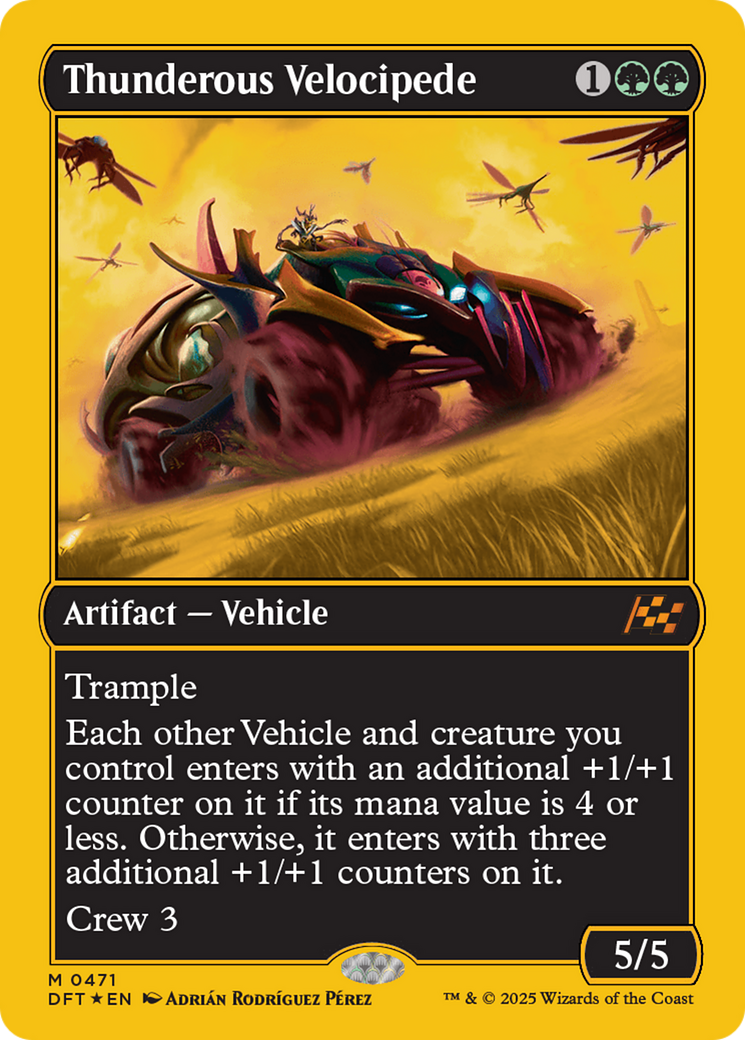 Thunderous Velocipede (First-Place Foil) [Aetherdrift] | Galaxy Games LLC