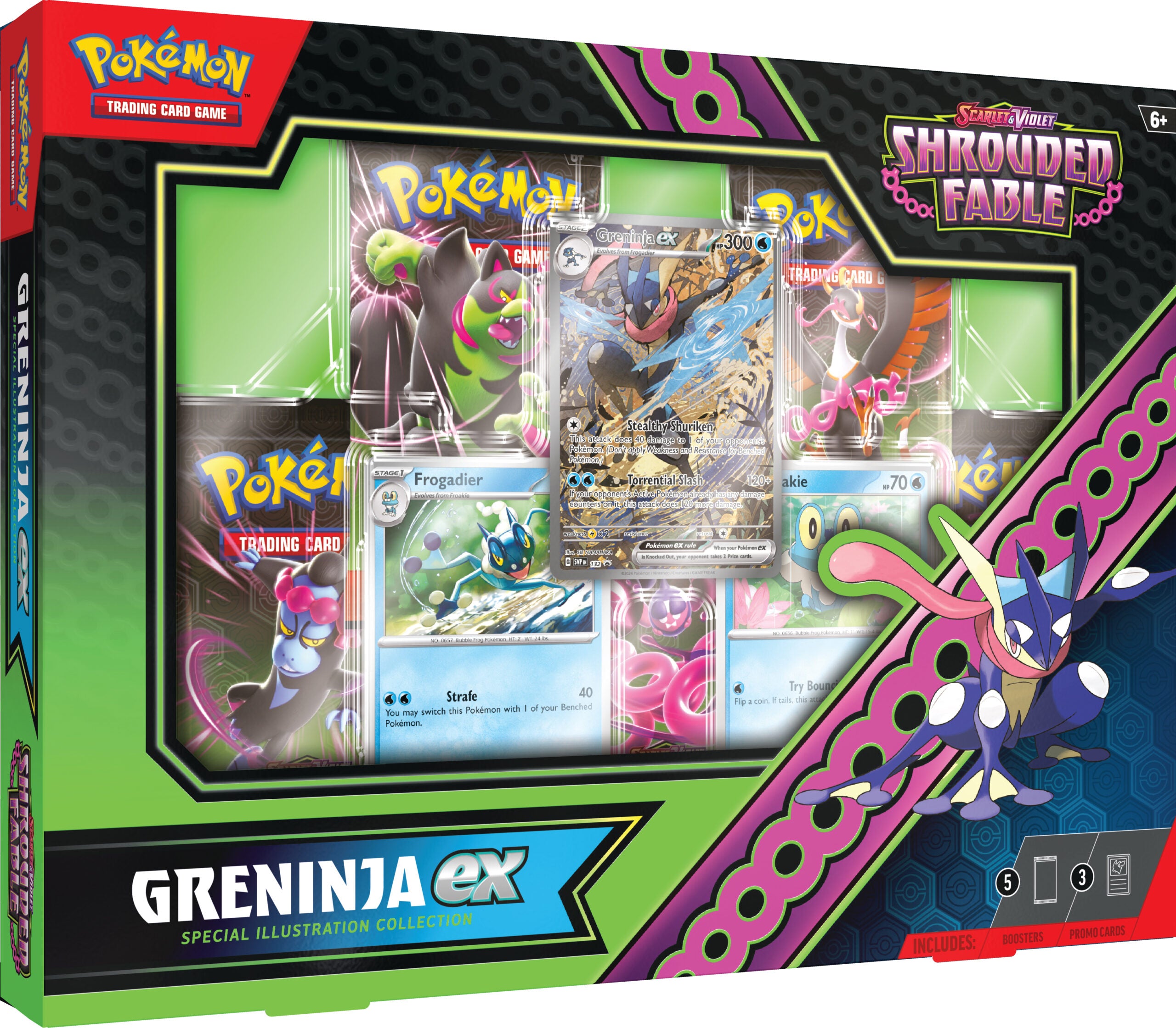 Scarlet & Violet: Shrouded Fable - Greninja Ex Illustration Collection | Galaxy Games LLC