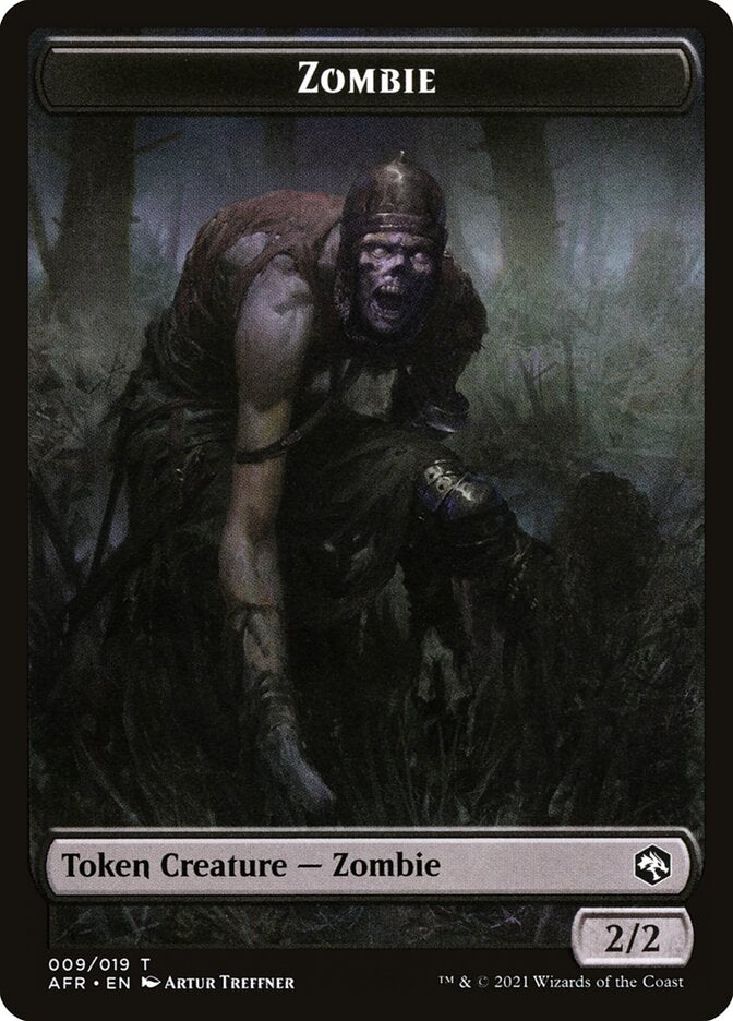 Treasure // Zombie Double-Sided Token [Dungeons & Dragons: Adventures in the Forgotten Realms Tokens] | Galaxy Games LLC