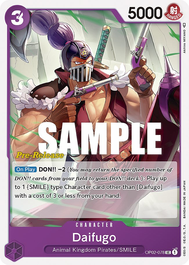 Daifugo [Paramount War Pre-Release Cards] | Galaxy Games LLC