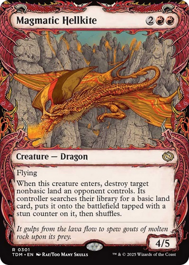 Magmatic Hellkite (Showcase) [Tarkir: Dragonstorm] | Galaxy Games LLC