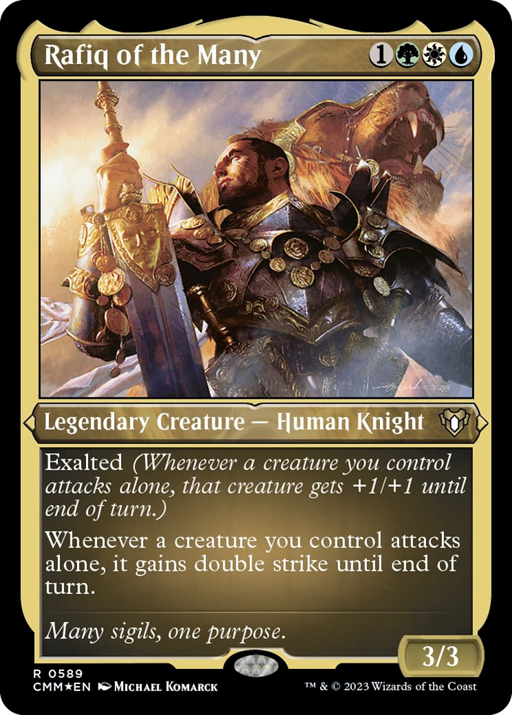 Rafiq of the Many (Foil Etched) [Commander Masters] | Galaxy Games LLC