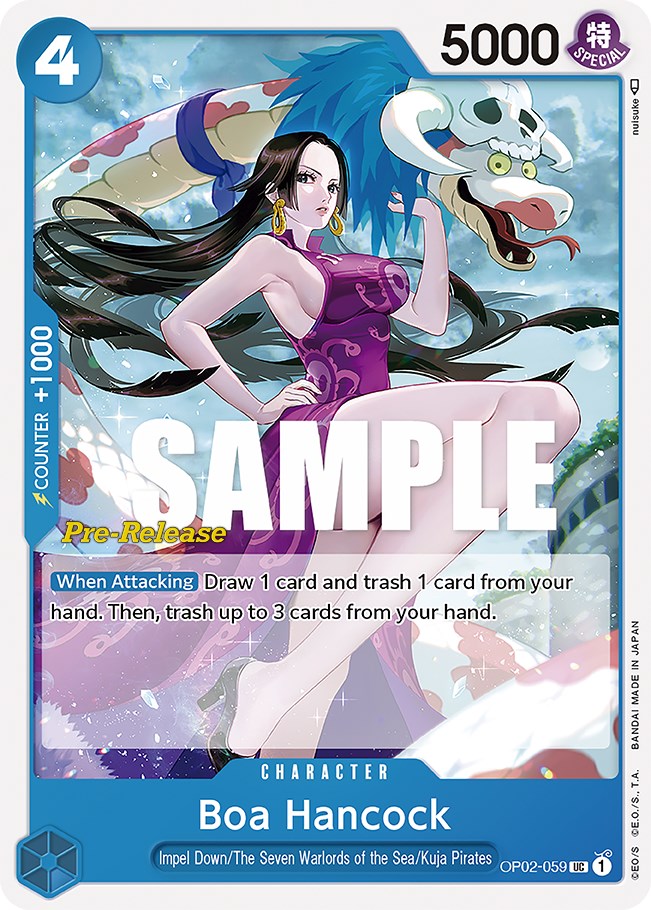 Boa Hancock [Paramount War Pre-Release Cards] | Galaxy Games LLC