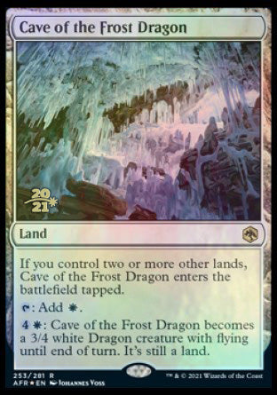 Cave of the Frost Dragon [Dungeons & Dragons: Adventures in the Forgotten Realms Prerelease Promos] | Galaxy Games LLC