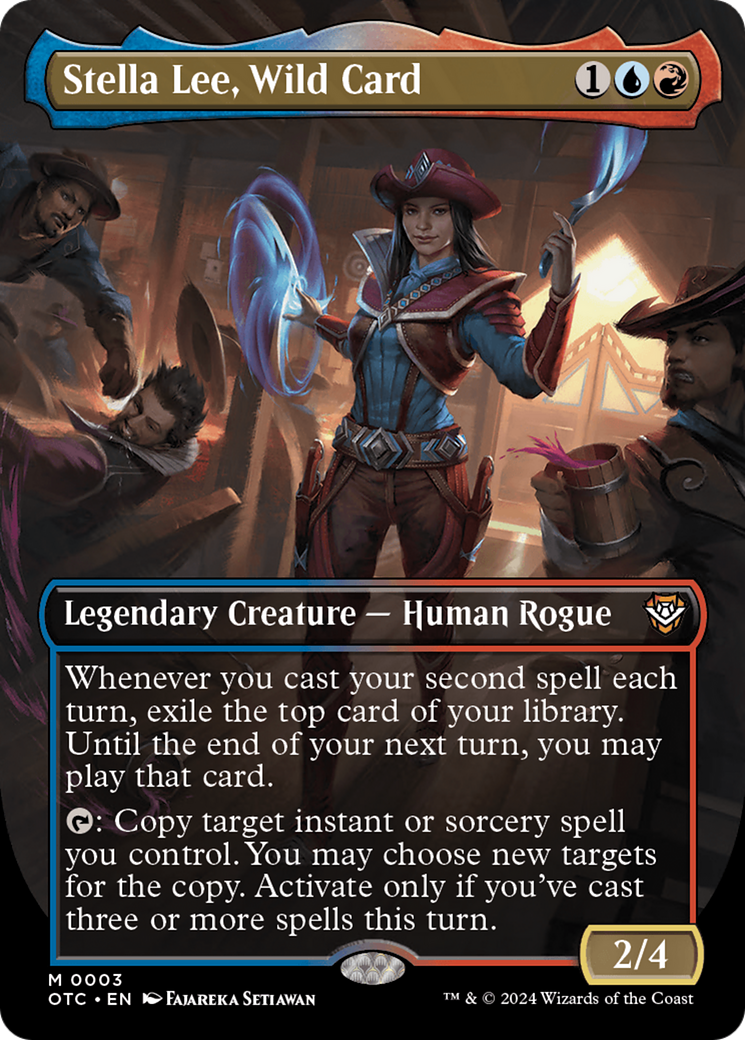 Stella Lee, Wild Card (Borderless) [Outlaws of Thunder Junction Commander] | Galaxy Games LLC