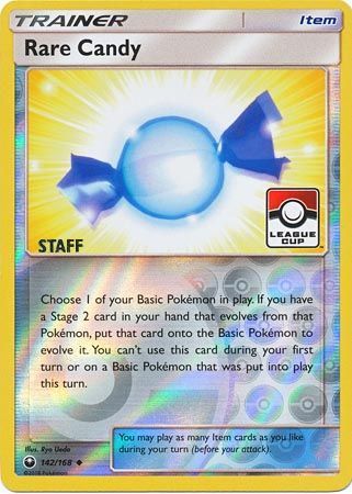 Rare Candy (142/168) (League Promo Staff) [Sun & Moon: Celestial Storm] | Galaxy Games LLC