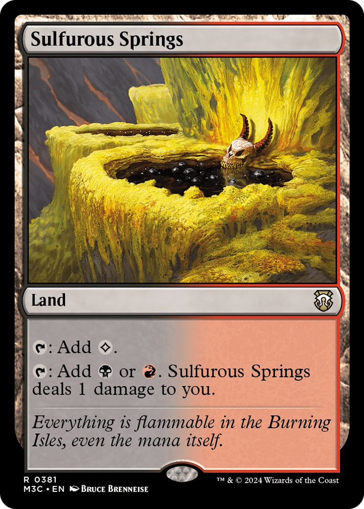 Sulfurous Springs (Ripple Foil) [Modern Horizons 3 Commander] | Galaxy Games LLC