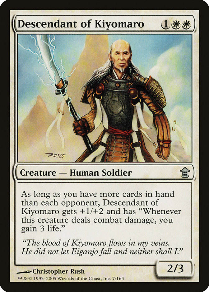 Descendant of Kiyomaro [Saviors of Kamigawa] | Galaxy Games LLC