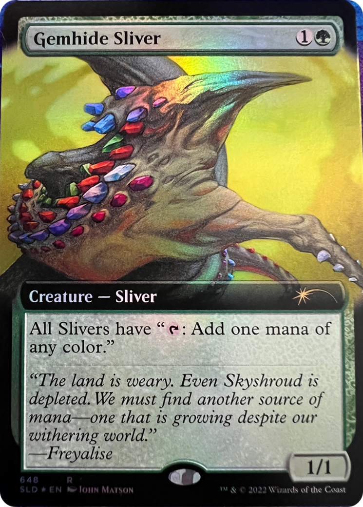 Gemhide Sliver (Extended Art) [Secret Lair Drop Series] | Galaxy Games LLC