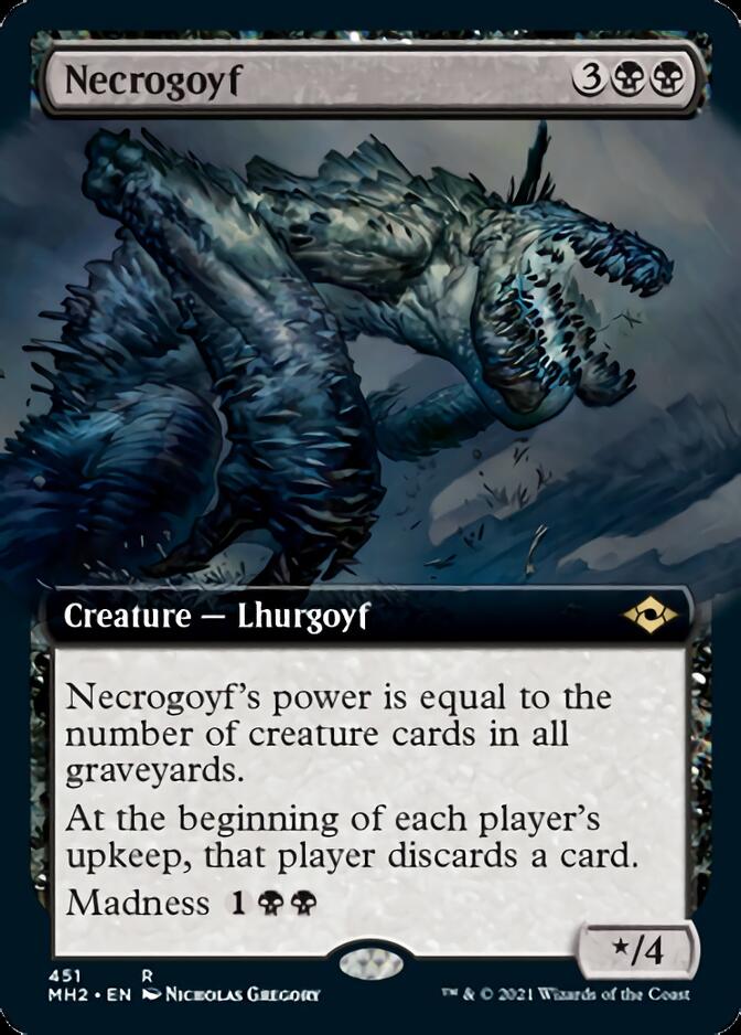 Necrogoyf (Extended Art) [Modern Horizons 2] | Galaxy Games LLC