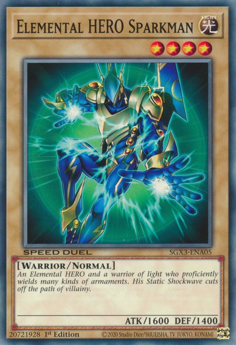 Elemental HERO Sparkman [SGX3-ENA05] Common | Galaxy Games LLC