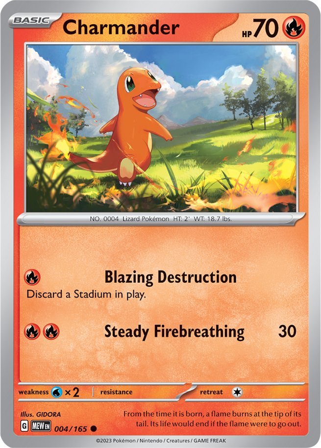 Charmander (004/165) [Scarlet & Violet 151] | Galaxy Games LLC