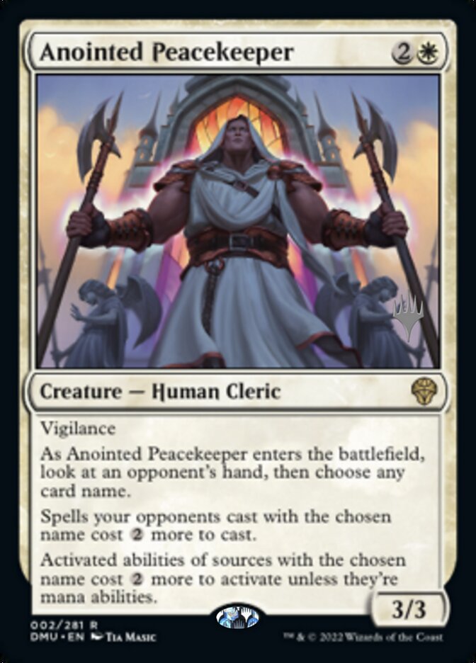 Anointed Peacekeeper (Promo Pack) [Dominaria United Promos] | Galaxy Games LLC