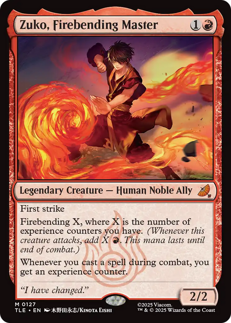 Zuko, Firebending Master [Avatar: The Last Airbender: Eternal-Legal] | Galaxy Games LLC