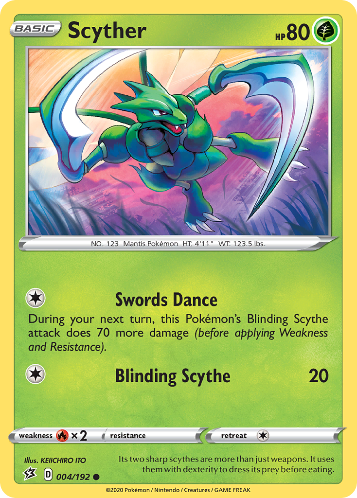 Scyther (004/192) [Sword & Shield: Rebel Clash] | Galaxy Games LLC