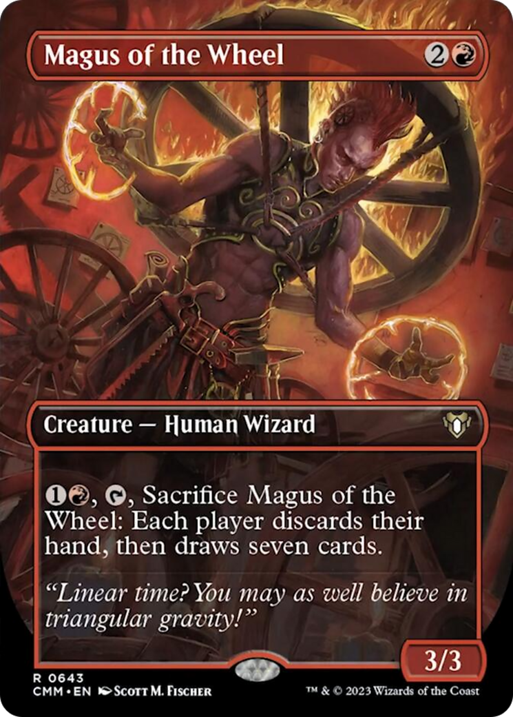 Magus of the Wheel (Borderless Alternate Art) [Commander Masters] | Galaxy Games LLC