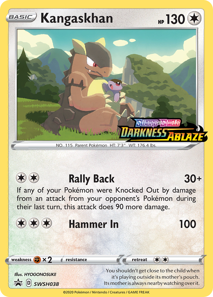 Kangaskhan (SWSH038) (Prerelease Promo) [Sword & Shield: Black Star Promos] | Galaxy Games LLC