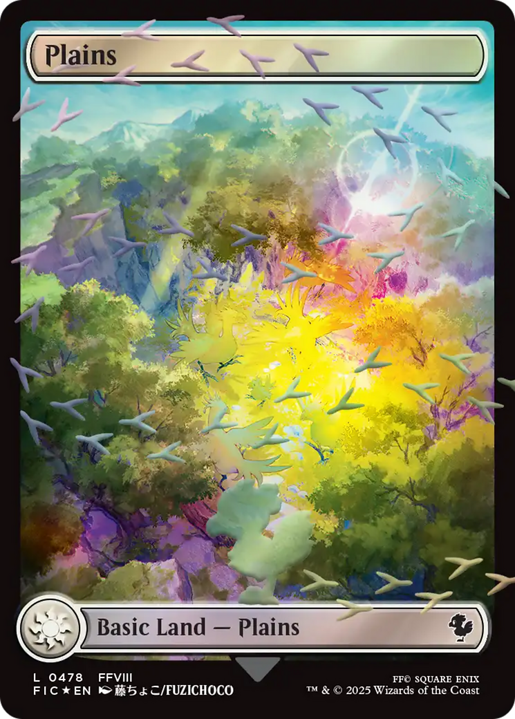 Plains (Chocobo Track Foil) [FINAL FANTASY Commander] | Galaxy Games LLC