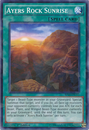 Ayers Rock Sunrise [BP03-EN183] Shatterfoil Rare | Galaxy Games LLC