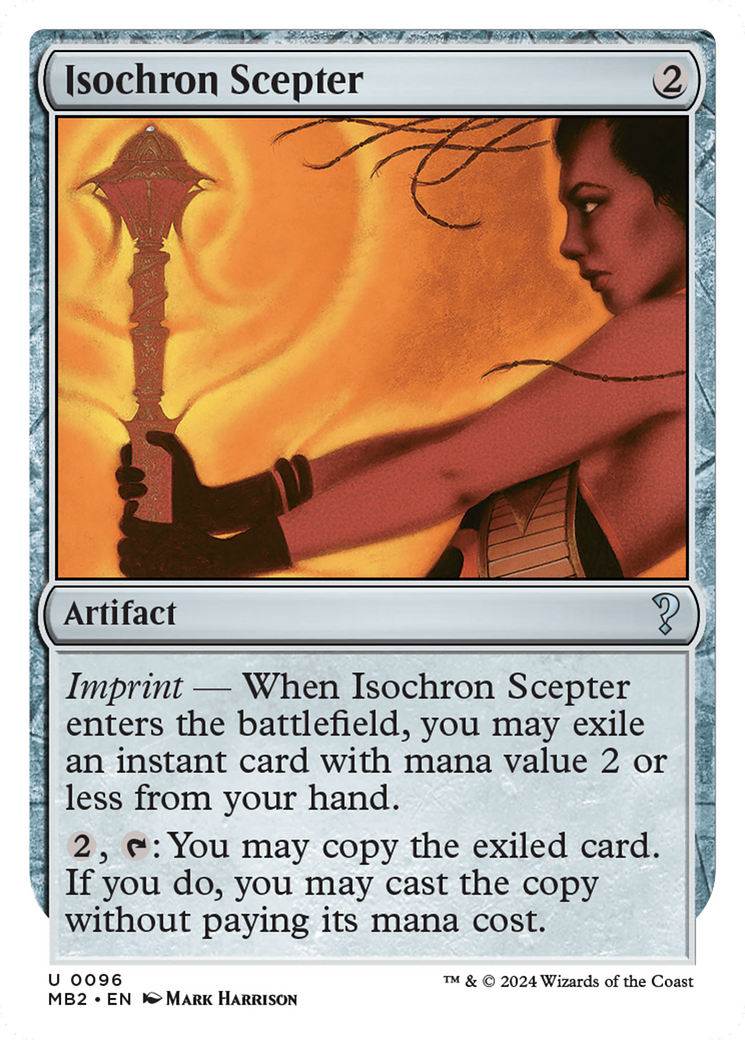 Isochron Scepter (White Border) [Mystery Booster 2] | Galaxy Games LLC