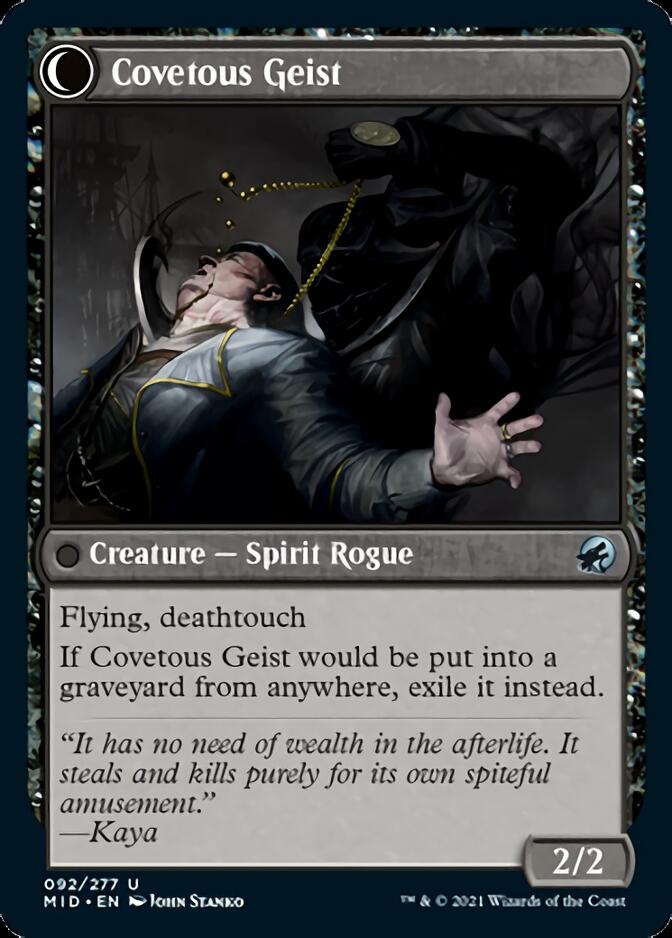 Covert Cutpurse // Covetous Geist [Innistrad: Midnight Hunt] | Galaxy Games LLC