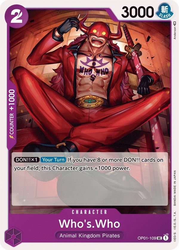 Who's.Who [Romance Dawn] | Galaxy Games LLC
