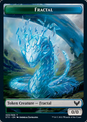 Elemental // Fractal Double-Sided Token [Strixhaven: School of Mages Tokens] | Galaxy Games LLC