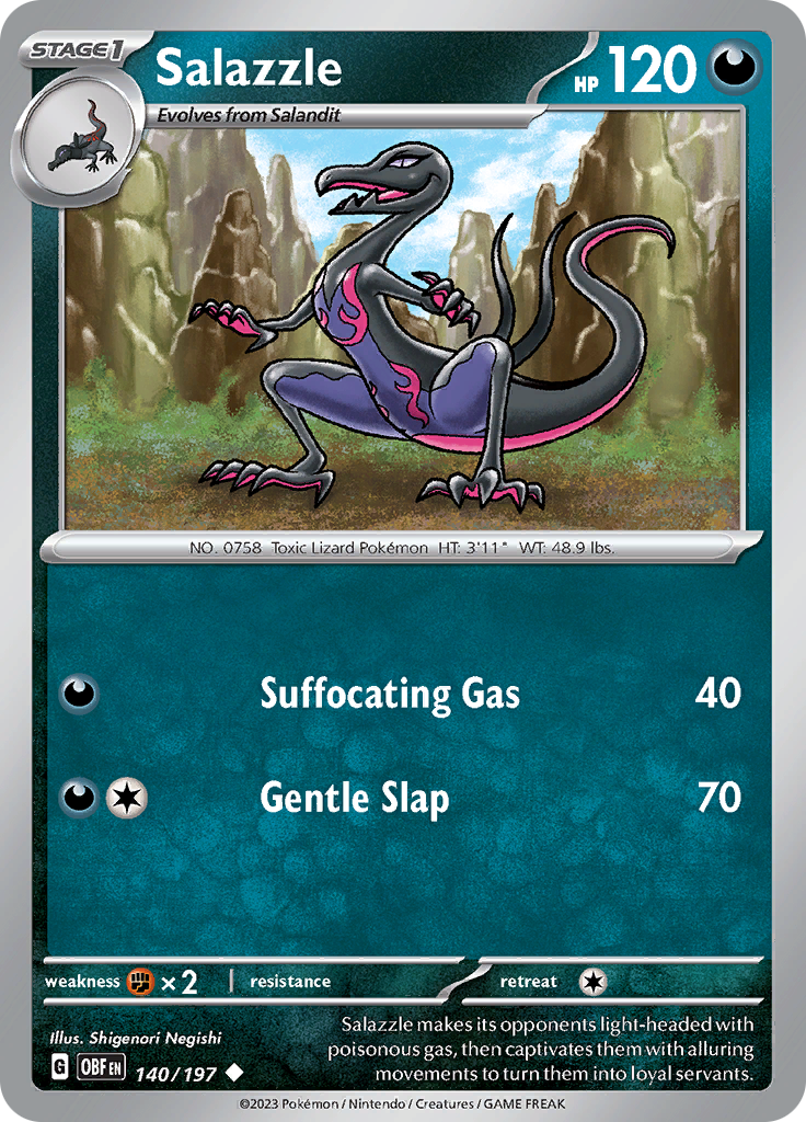 Salazzle (140/197) [Scarlet & Violet: Obsidian Flames] | Galaxy Games LLC