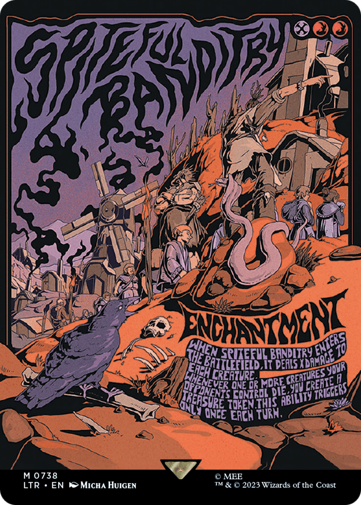 Spiteful Banditry (Borderless Poster) [The Lord of the Rings: Tales of Middle-Earth] | Galaxy Games LLC