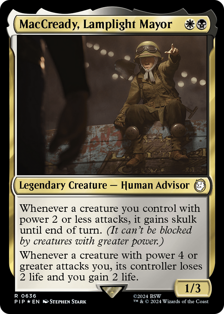 MacCready, Lamplight Mayor (Surge Foil) [Fallout] | Galaxy Games LLC