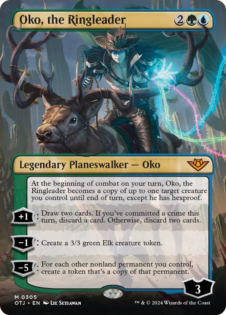 Oko, the Ringleader (Borderless) [Outlaws of Thunder Junction] | Galaxy Games LLC