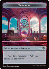 Elemental (0002) // Treasure Double-Sided Token [Secrets of Strixhaven Tokens] | Galaxy Games LLC