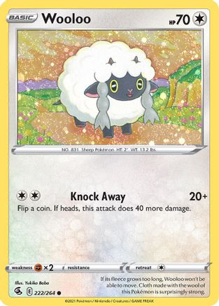 Wooloo (222/264) (Cosmos Holo) [Sword & Shield: Fusion Strike] | Galaxy Games LLC